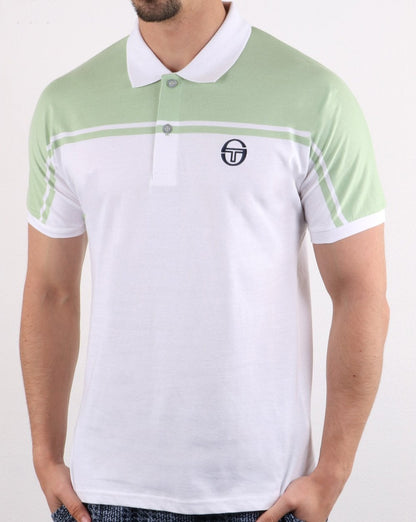 Sergio Tacchini New Young Line Poloshirt Weiß/Blassgrün