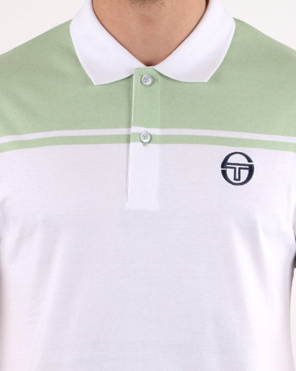 Sergio Tacchini New Young Line Poloshirt Weiß/Blassgrün