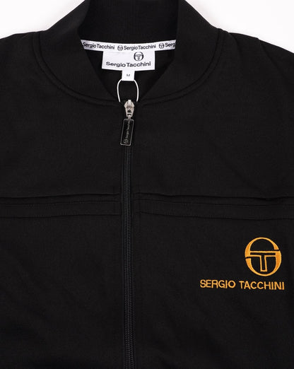Ärmelloses Trainingsshirt „New Young Line“ von Sergio Tacchini in Schwarz/Gold