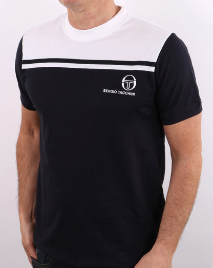 Sergio Tacchini New Young Line T-Shirt Marineblau/Weiß
