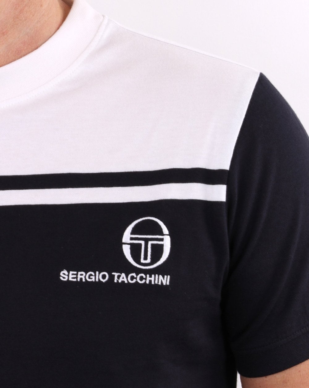 Sergio Tacchini New Young Line T-Shirt Marineblau/Weiß