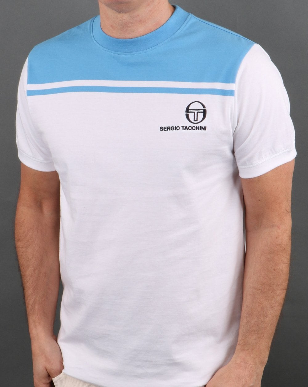 Sergio Tacchini New Young Line T Shirt White/Blue
