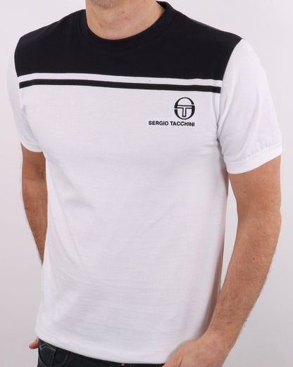 Sergio Tacchini New Young Line T-Shirt Weiß/Marineblau
