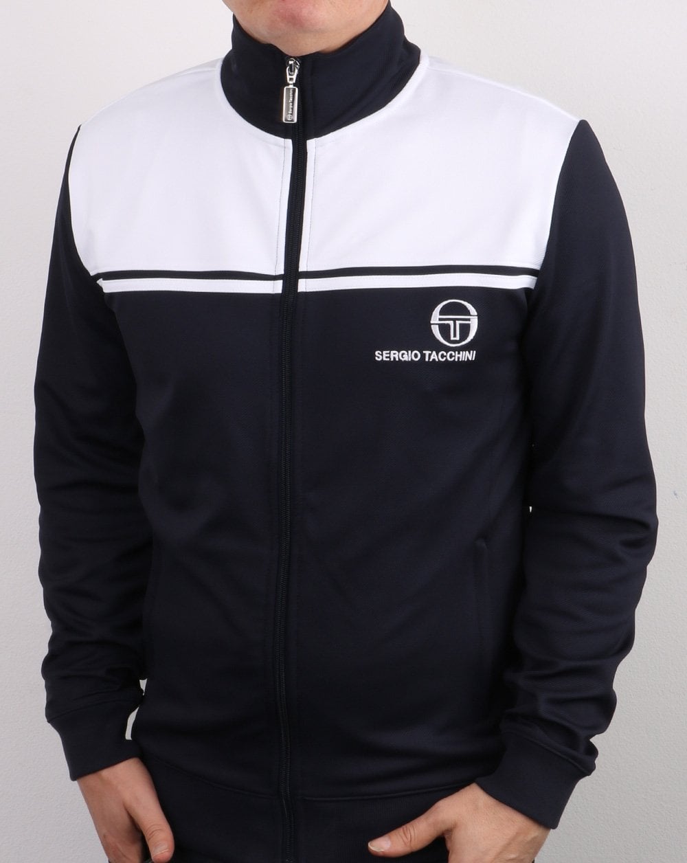 Sergio Tacchini New Young Line Trainingsjacke Marineblau/Weiß