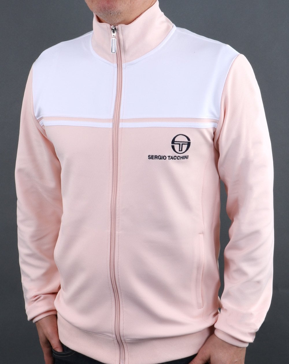 Sergio Tacchini New Young Line Trainingsjacke Pink/Weiß