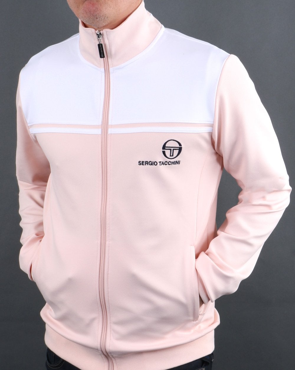 Sergio Tacchini New Young Line Trainingsjacke Pink/Weiß