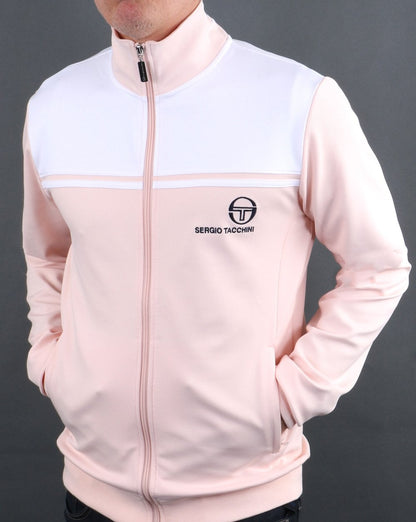 Sergio Tacchini New Young Line Trainingsjacke Pink/Weiß