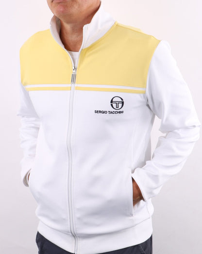Sergio Tacchini New Young Line Trainingsjacke Weiß/Zitrone
