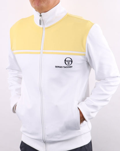 Sergio Tacchini New Young Line Trainingsjacke Weiß/Zitrone