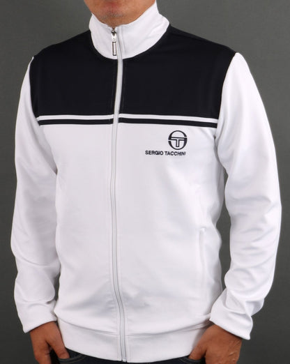 Sergio Tacchini New Young Line Trainingsjacke Weiß/Marineblau