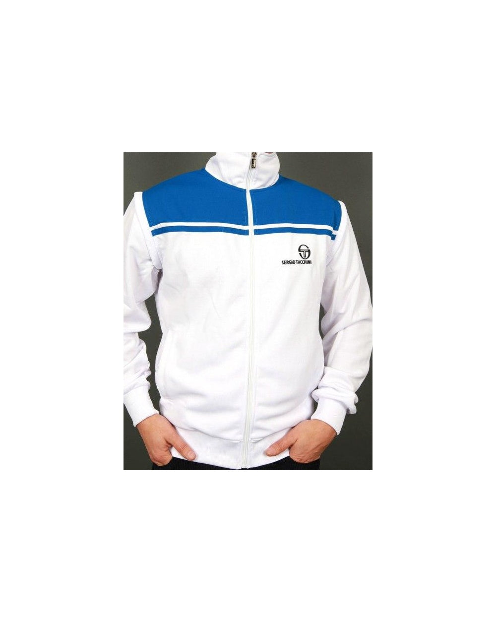 Sergio Tacchini New Young Line Track Top White/royal Blue