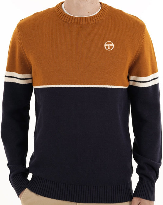 Sergio Tacchini Sergio Tacchini Orion Strickpullover Marineblau/Spitze