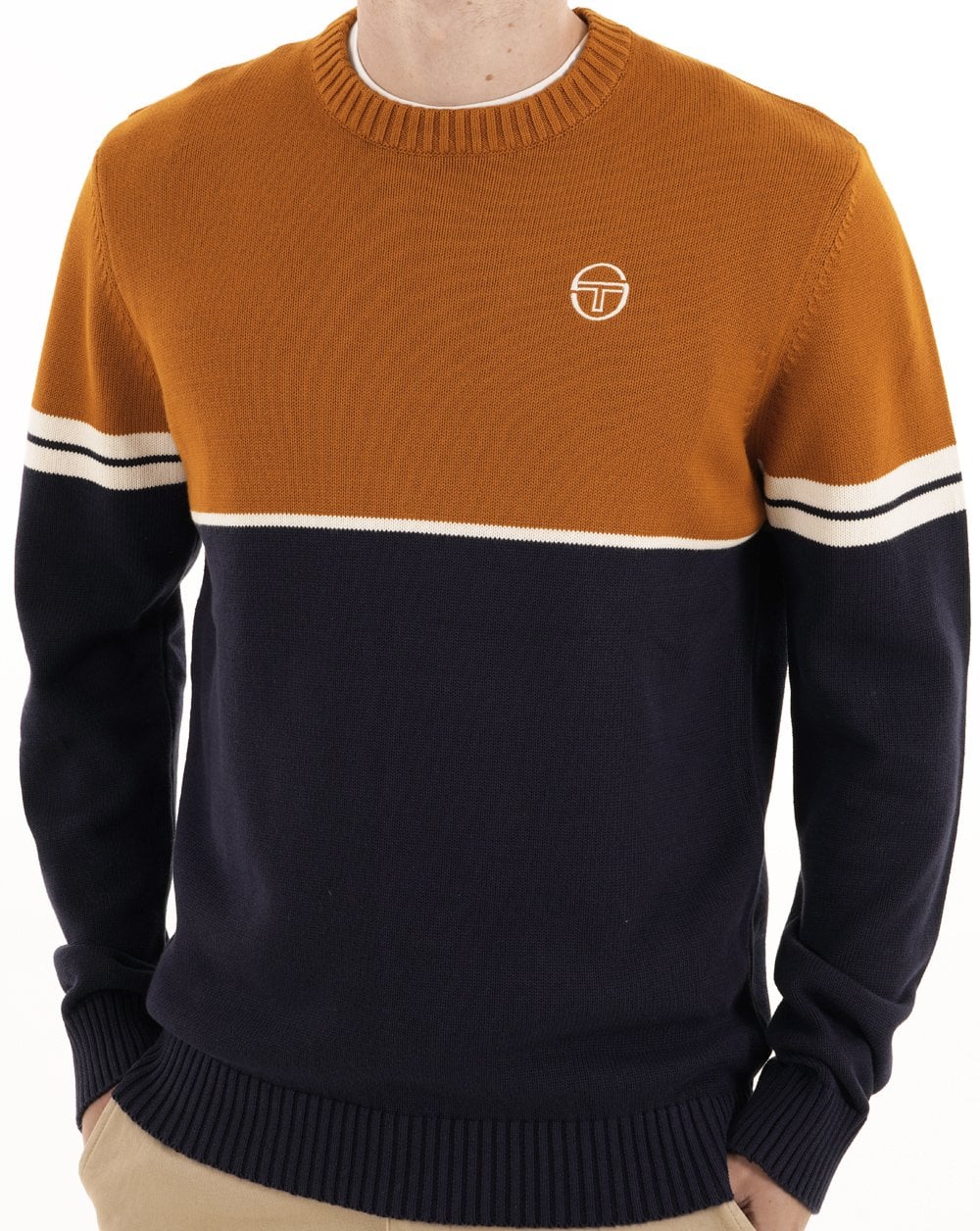 Sergio Tacchini Orion Strickpullover Marineblau/Spitze