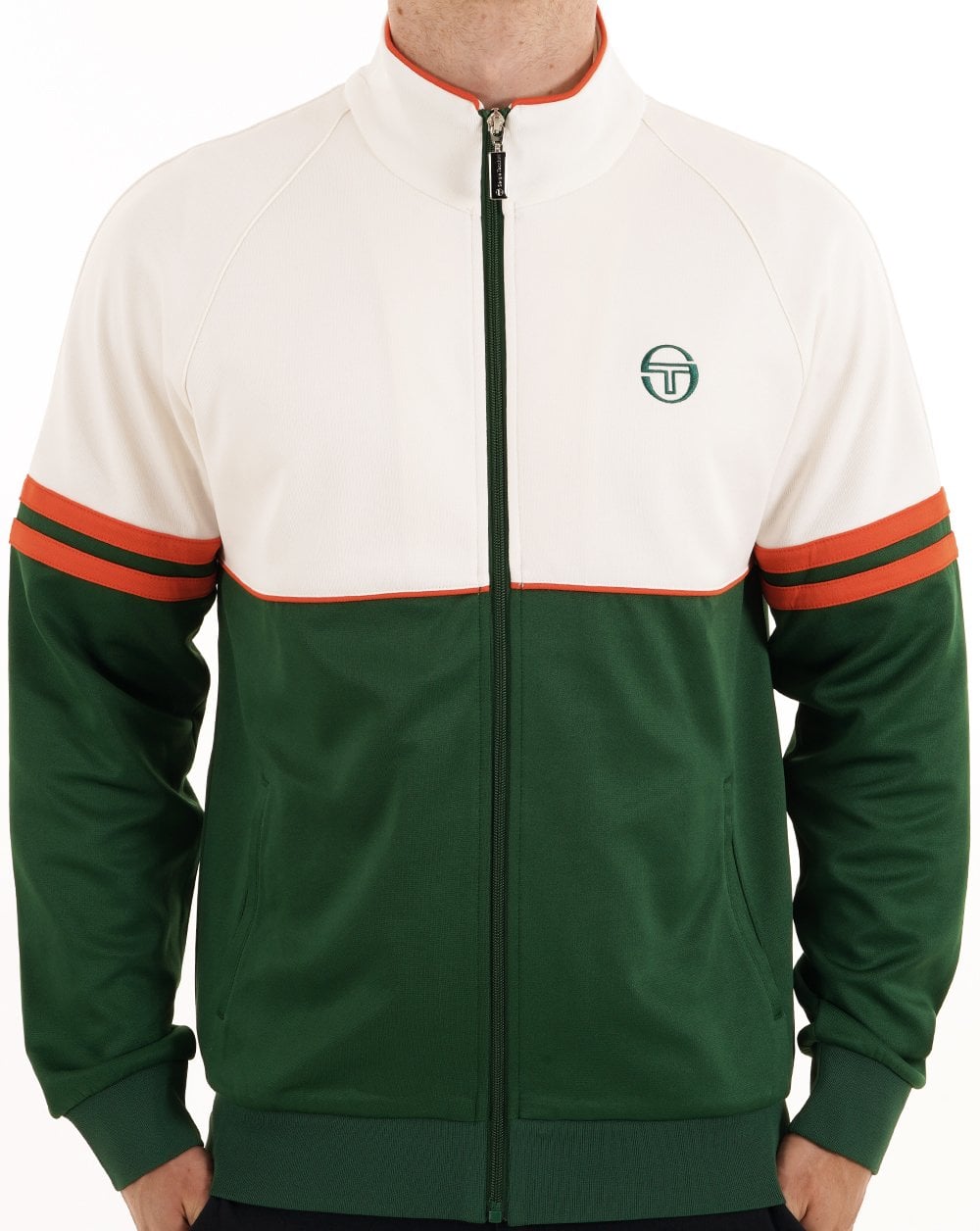 Sergio Tacchini Orion Track Top Gardenia/Green