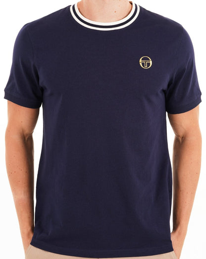 Sergio Tacchini Rainer T-Shirt Marineblau/Gardenia