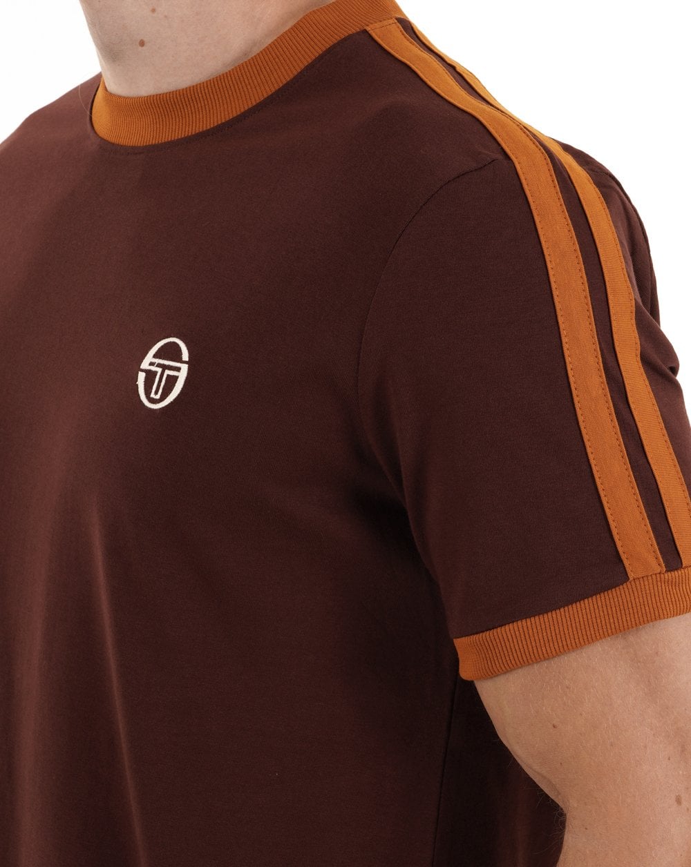 Sergio Tacchini Retro Ace T-Shirt Dunkelbraun