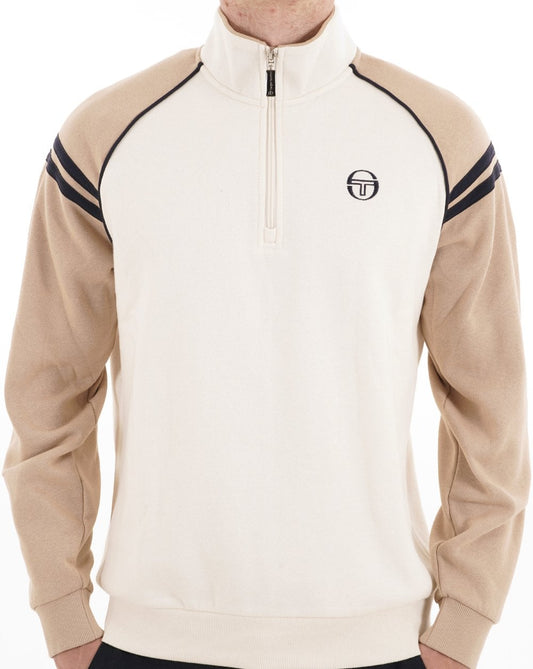 Sergio Tacchini Sergio Tacchini Retro Qtr Zip Stone Gardenia