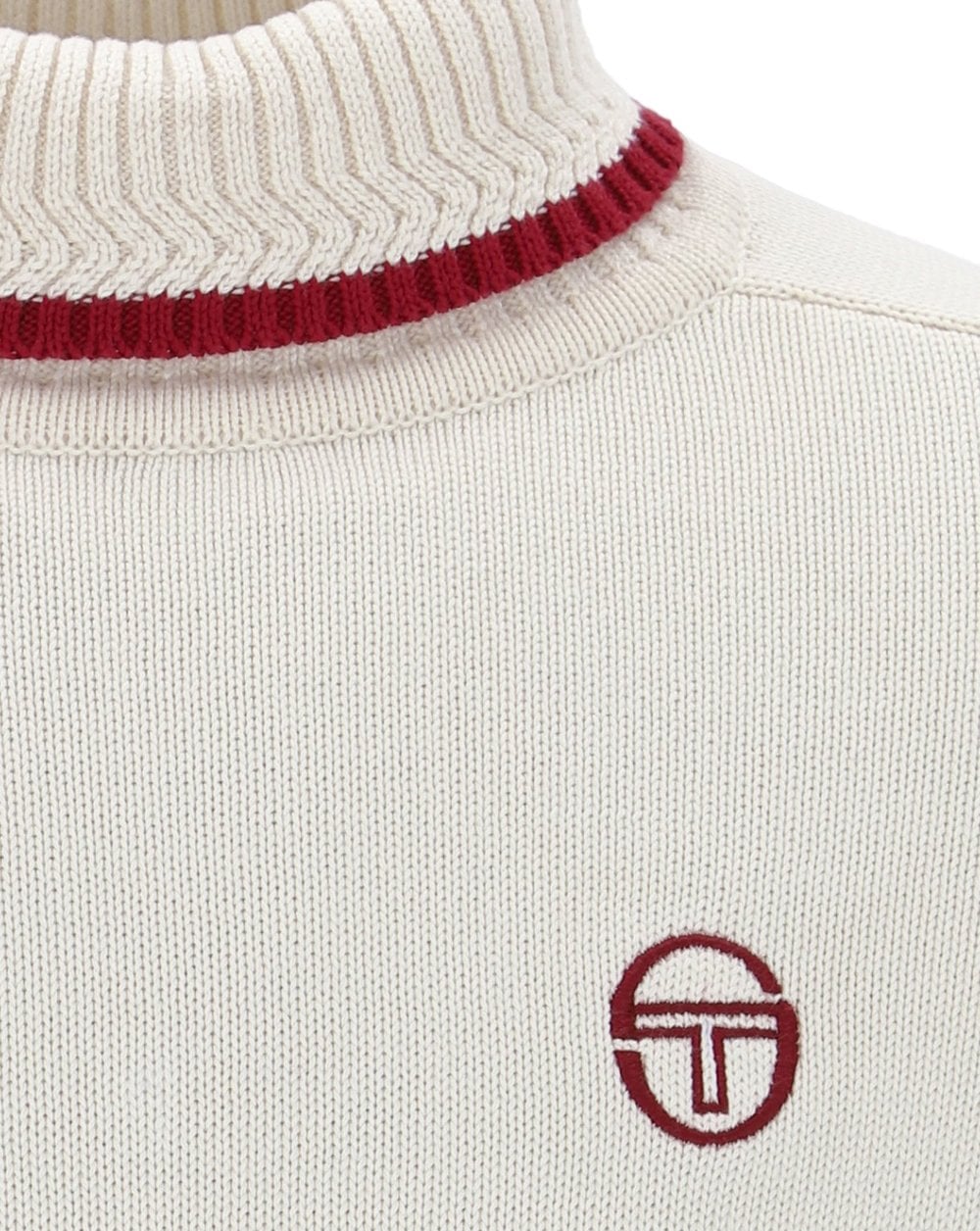 Sergio Tacchini Rollkragenpullover Gardenia - Burgunderrot