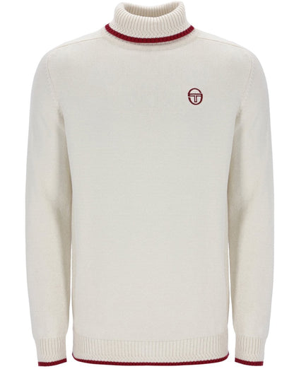 Sergio Tacchini Rollkragenpullover Gardenia - Burgunderrot