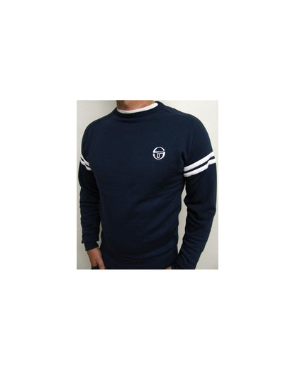 Sergio Tacchini – Sweatshirt mit Rundhalsausschnitt und Stern, Marineblau