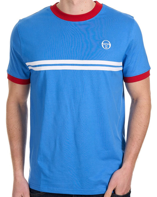 Sergio Tacchini Supermac T-Shirt Blau/Rot