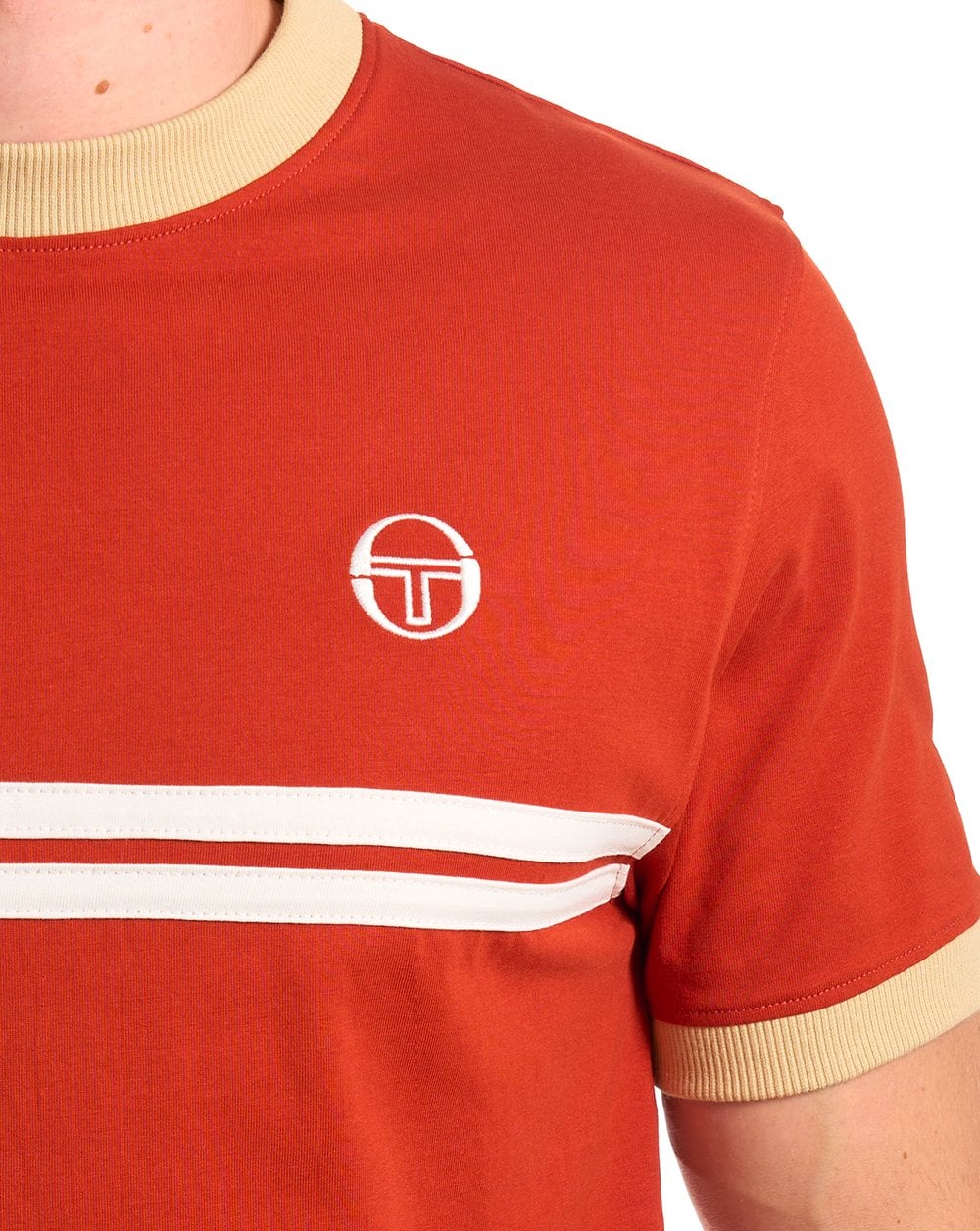 Sergio Tacchini Supermac T-Shirt, Farbe: Orange/Sand