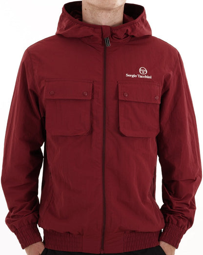 Sergio Tacchini Terrace Pocket Jacket Burgunderrot