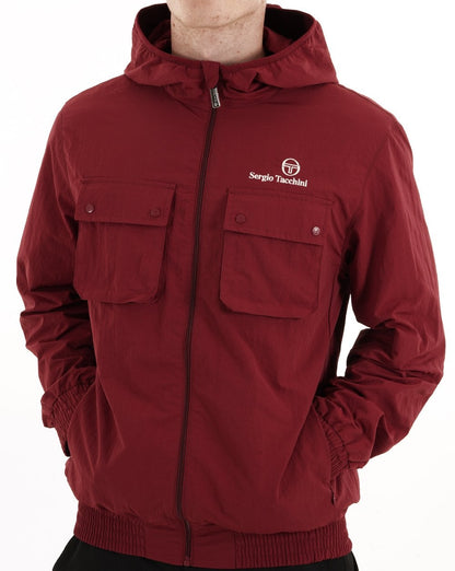 Sergio Tacchini Terrace Pocket Jacket Burgunderrot