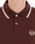 Sergio Tacchini Tipped Long Sleeve Polo Shirt Dark Brown