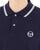 Sergio Tacchini Tipped Long Sleeve Polo Shirt Navy Blue