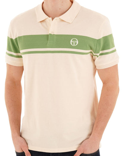 Sergio Tacchini Young Line Poloshirt Elfenbein/Grün