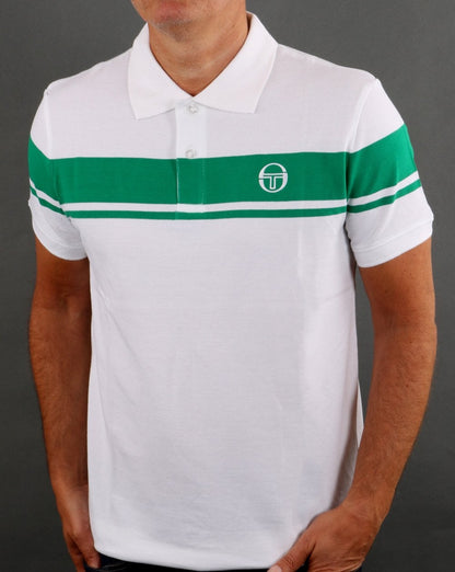 Sergio Tacchini Young Line Poloshirt Weiß/Grün