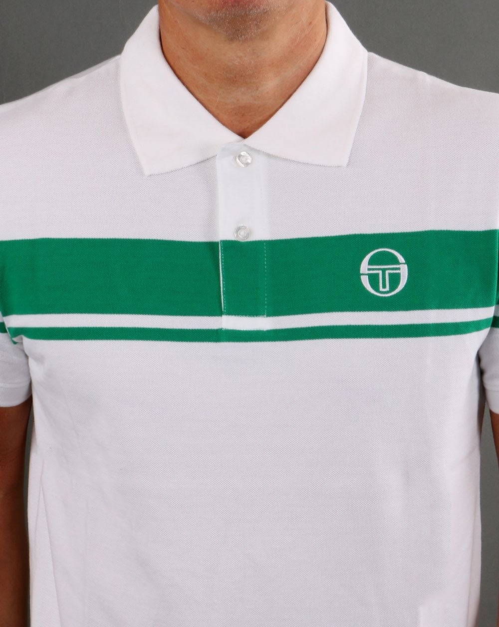 Sergio Tacchini Young Line Polo Shirt White/Green