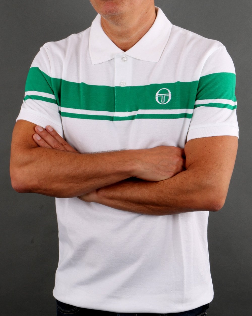Sergio Tacchini Young Line Poloshirt Weiß/Grün