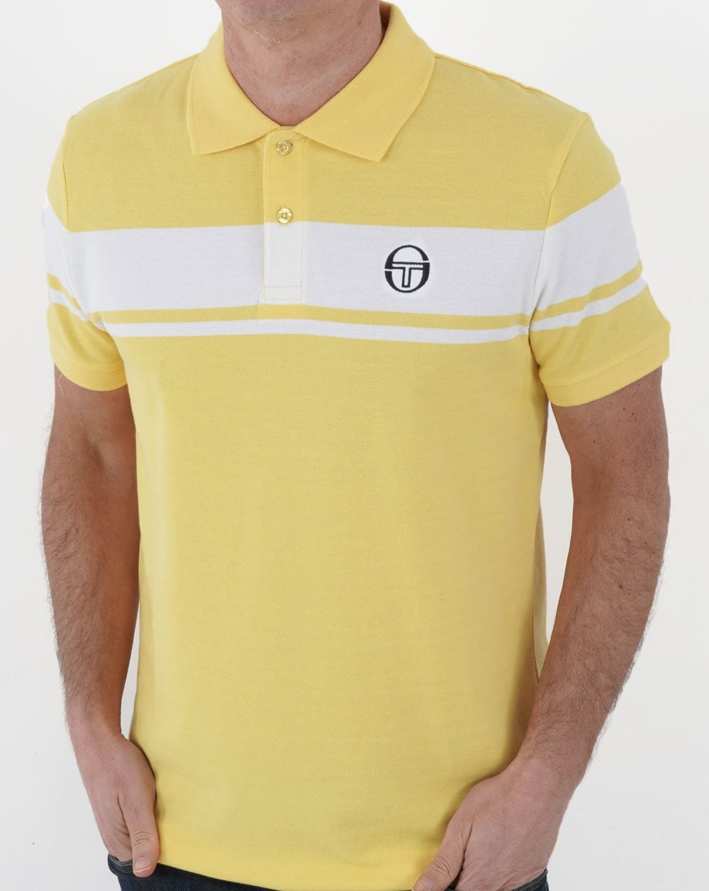 Sergio Tacchini Young Line Poloshirt Gelb/Weiß