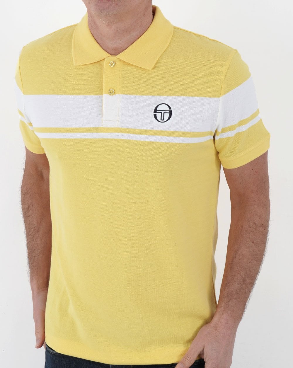 Sergio Tacchini Young Line Poloshirt Gelb/Weiß