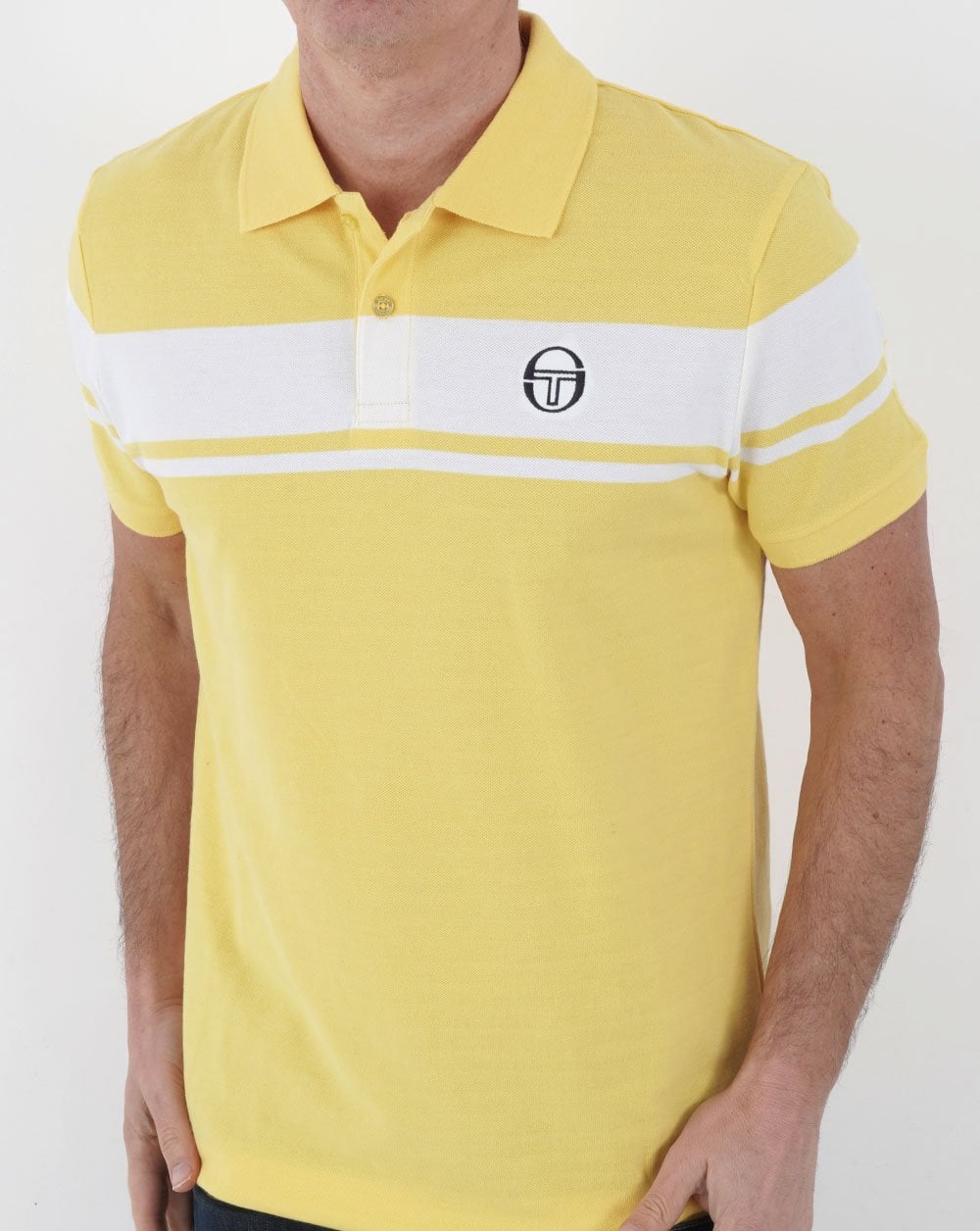 Sergio Tacchini Young Line Poloshirt Gelb/Weiß