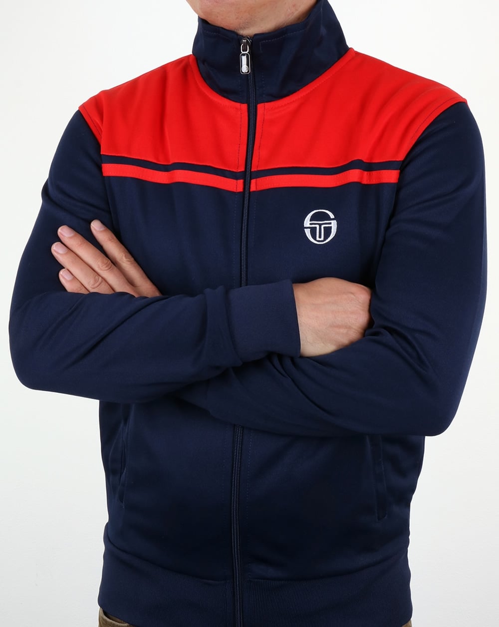 Sergio Tacchini Young Line Track Top Navy/Red