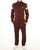 Sergio Tacchini Zip Bottom Track Pants Dark Brown