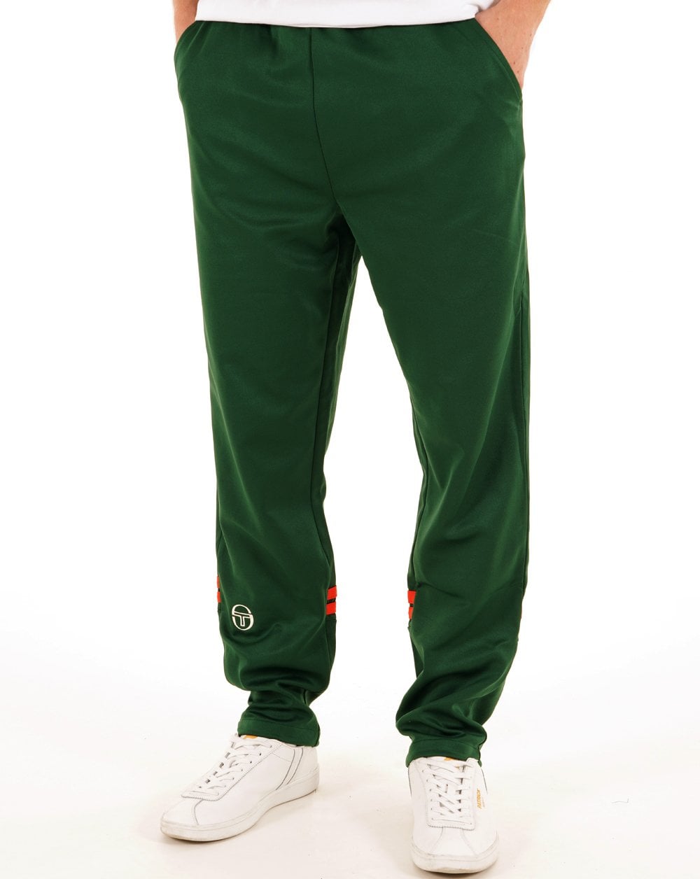 Sergio Tacchini Trainingshose mit Reißverschluss unten, Grün
