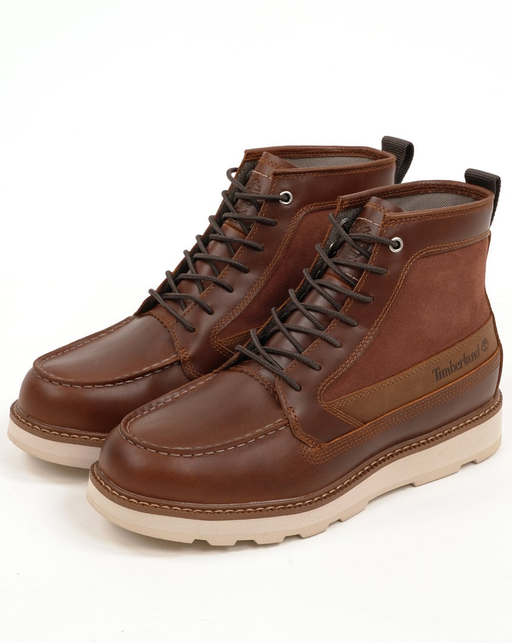 Timberland Britton Mills Mid Lace Waterproof Boot Rust Full Grain