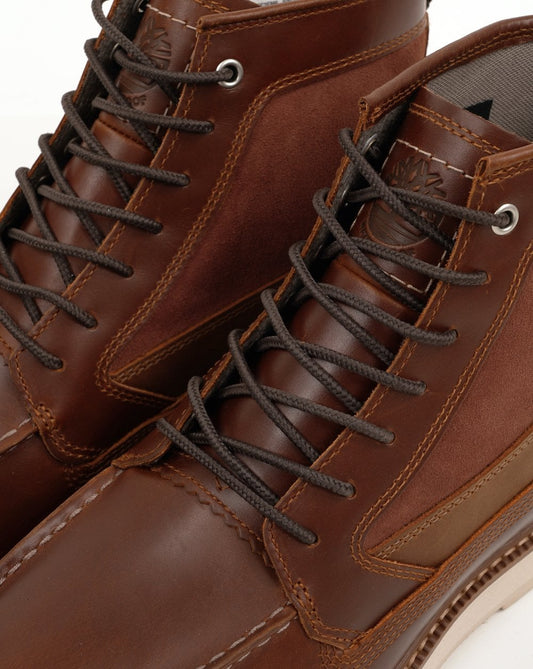 Timberland Timberland Britton Mills Mid Lace wasserdichter Stiefel, Rost, Vollnarbenholz