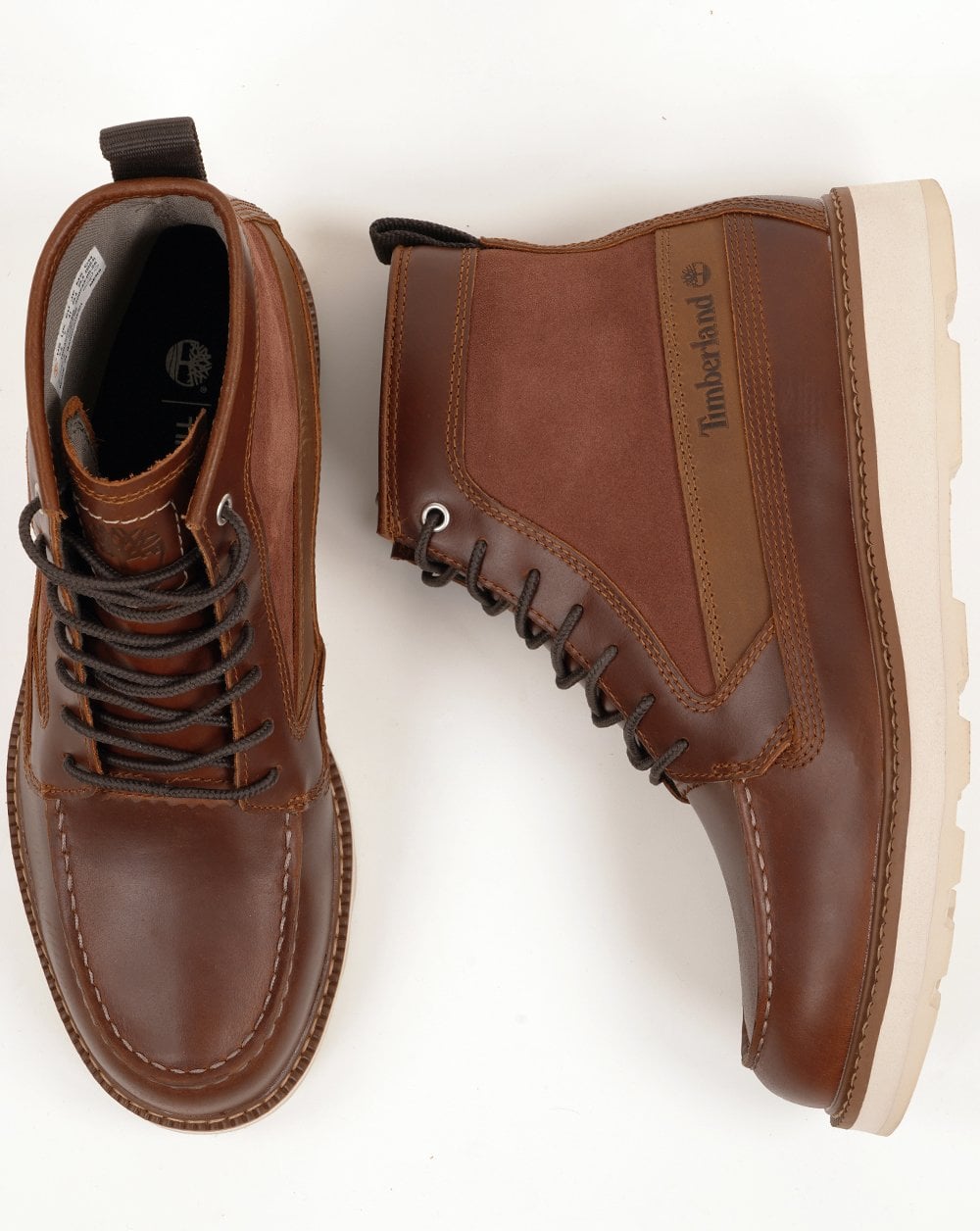 Timberland Britton Mills Mid Lace Waterproof Boot Rust Full Grain