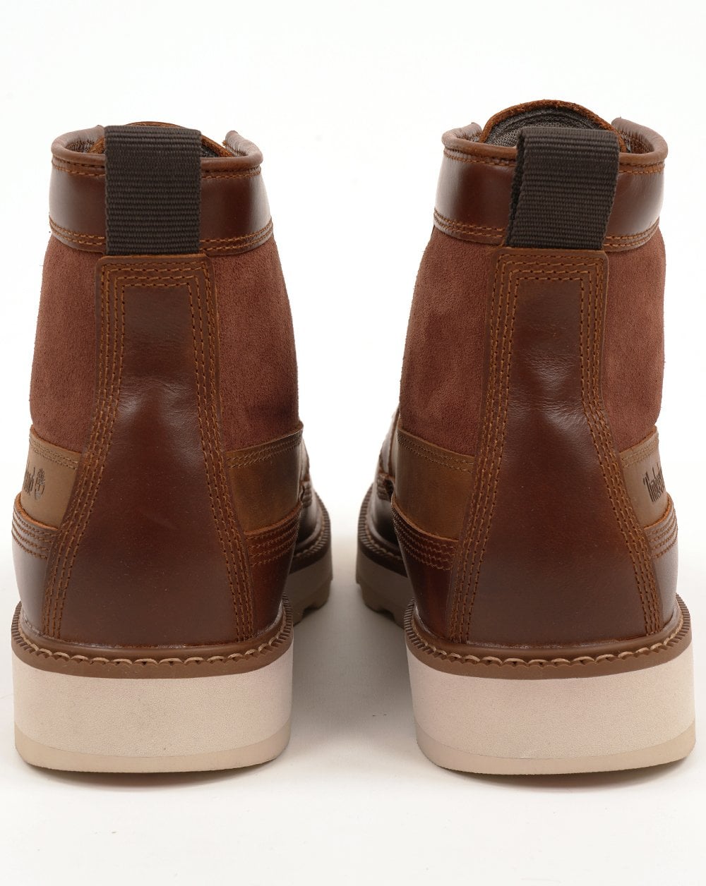Timberland Britton Mills Mid Lace wasserdichter Stiefel, Rost, Vollnarbenholz