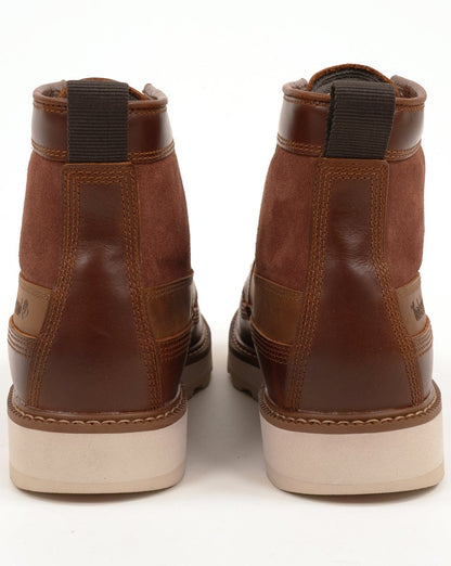 Timberland Britton Mills Mid Lace wasserdichter Stiefel, Rost, Vollnarbenholz