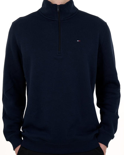Tommy Jeans 1/4 Zip Sweater Dunkelblau