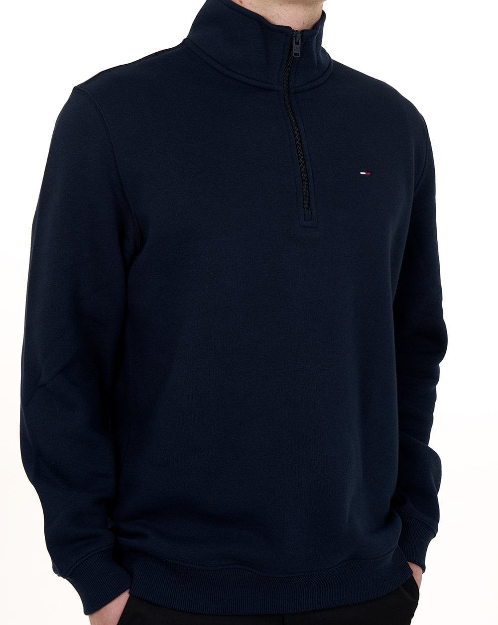 Tommy Jeans 1/4 Zip Sweater Dunkelblau