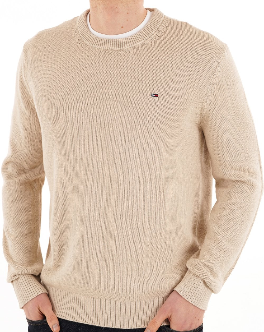 Tommy Jeans Essential Crew Pullover Sand