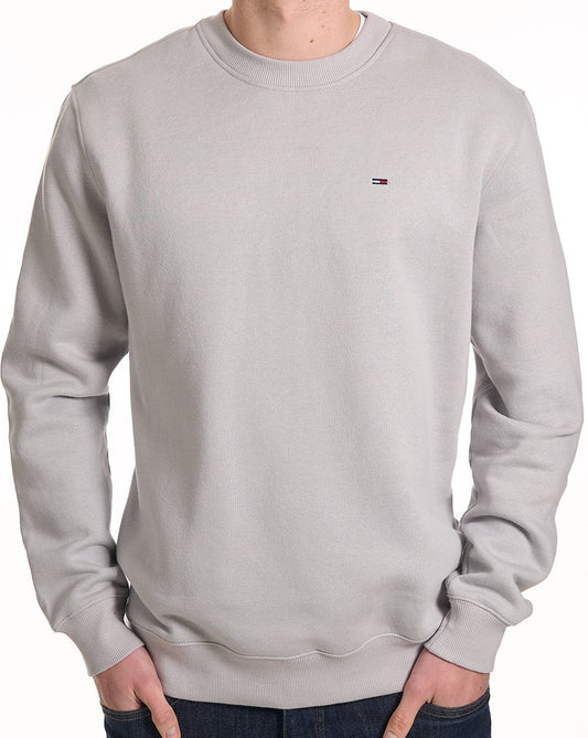 Tommy Hilfiger Tommy Jeans Flag Crew Sweatshirt Hellgrau