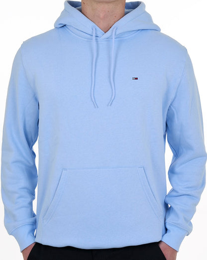 Tommy Jeans Hoodie mit Flaggenaufnäher, hellblau